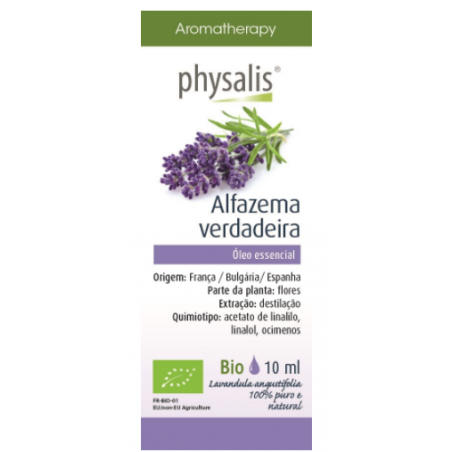 PHYSALIS ÓLEO ESSENCIAL DE ALFAZEMA VERDADEIRA BIO 10ML