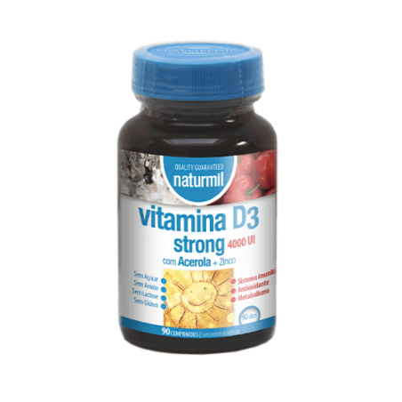 NATURMIL VITAMINA D3 STRONG 4000UI 90 COMPRIMIDOS