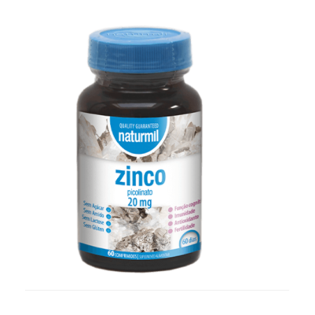 NATURMIL ZINCO 20MG 60 COMPRIMIDOS