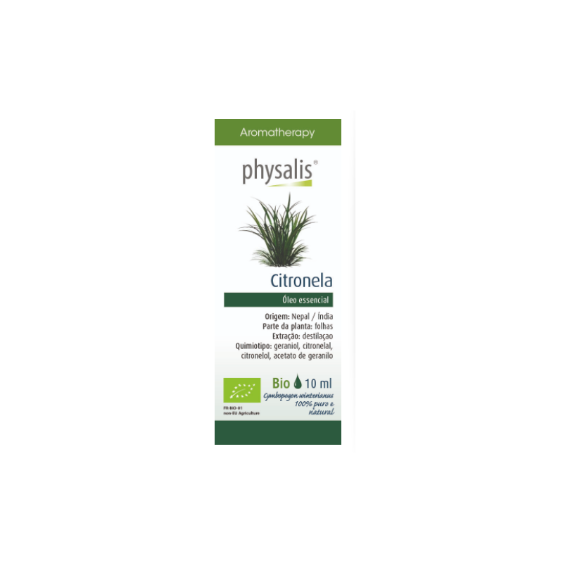 PHYSALIS ÓLEO ESSENCIAL CITRONELA BIO 10ML PHYSALIS ÓLEO ESSENCIAL CITRONELA BIO 10ML