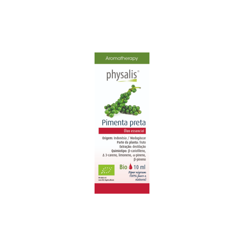 PHYSALIS ÓLEO ESSENCIAL DE PIMENTA NEGRA BIO 10ML