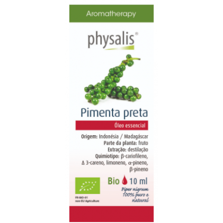 PHYSALIS ÓLEO ESSENCIAL DE PIMENTA NEGRA BIO 10ML