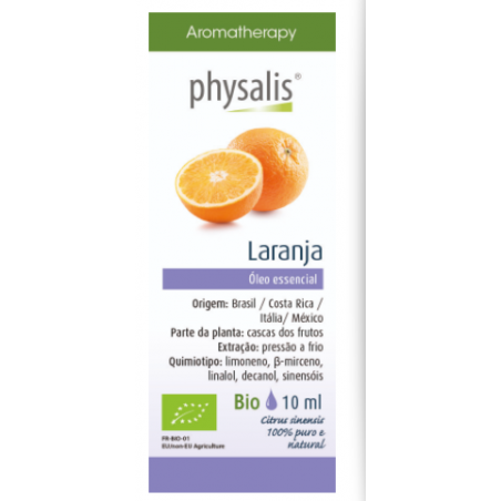 PHYSALIS ÓLEO ESSENCIAL DE LARANJA BIO 10ML