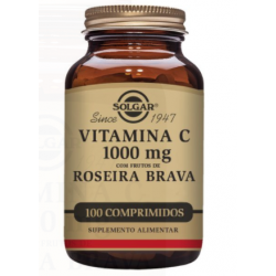 SOLGAR VITAMINA C 1000MG C/FRUTOS DE ROSEIRA BRAVA 100 COMPRIMIDOS