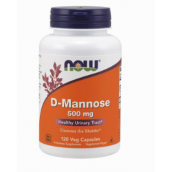 NOW D-MANNOSE 500MG 120 CÁPSULAS