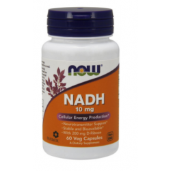 NOW NADH 10MG + RIBOSE 200MG 60 CÁPSULAS