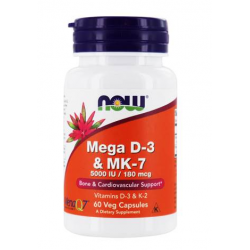 NOW VITAMINA K-2 MK-7 100MCG 60 CÁPSULAS