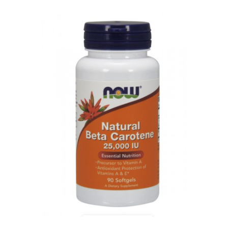 NOW NATURAL BETA CAROTENO 25000IU 90 CÁPSULAS