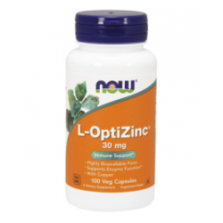 NOW L-OPTIZINC 30MG 100 CÁPSULAS