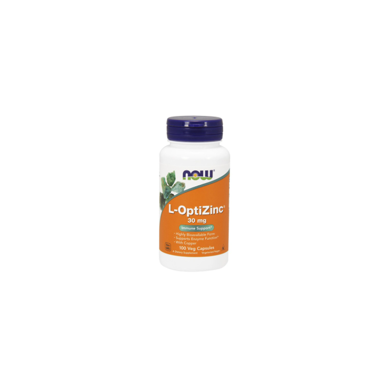 NOW L-OPTIZINC 30MG 100 CÁPSULAS NOW L-OPTIZINC 30MG 100 CÁPSULAS