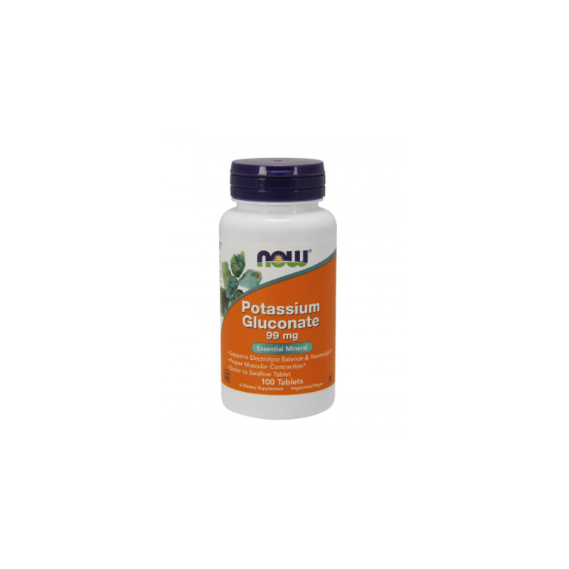 NOW POTASSIUM GLUCONATE 100 COMPRIMIDOS