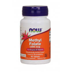 NOW METHYL FOLATE 1000MG 90 COMPRIMIDOS
