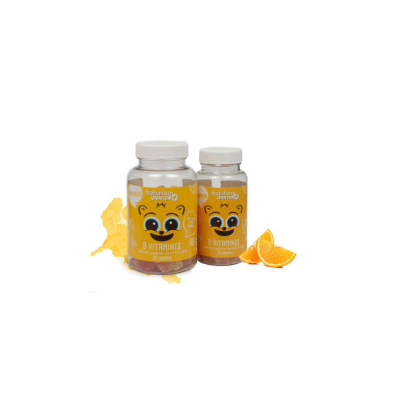 NAT&FORM JUNIOR 9 VITAMINAS 60 UNIDADES NAT&FORM JUNIOR 9 VITAMINAS 60 UNIDADES