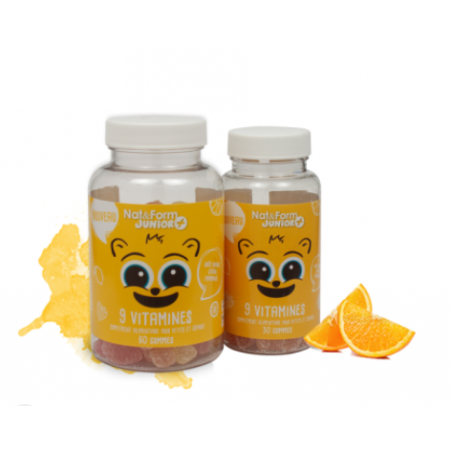 NAT&FORM JUNIOR 9 VITAMINAS 60 UNIDADES