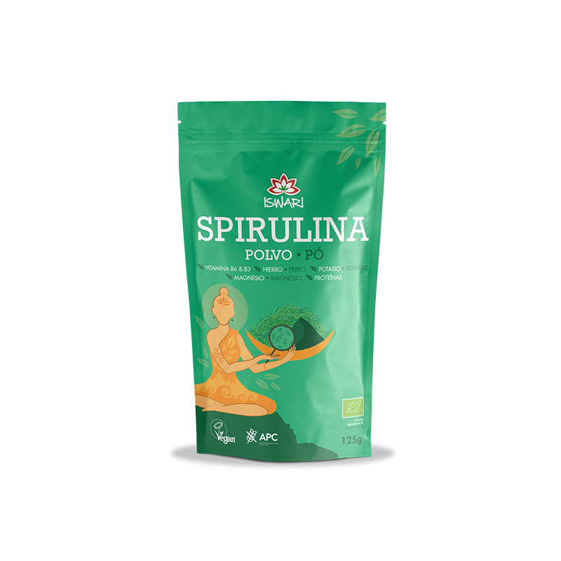 ISWARI SPIRULINA EM PÓ 125GR