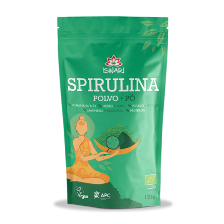ISWARI SPIRULINA EM PÓ 125GR