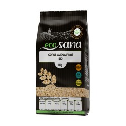 ECOSANA FLOCOS DE AVEIA FINOS SEM GLUTEN BIO 1KG