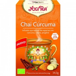 YOGI TEA BIO CHAI CURCUMA 17 SAQUETAS