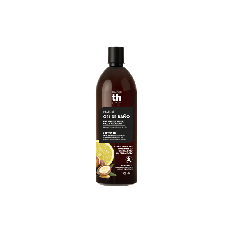 TH PHARMA NATURE GEL DE BANHO COM ÓLEO DE ARGÃO, CÔCO E MACADAMIA 1000ML TH PHARMA NATURE GEL DE BANHO COM ÓLEO DE ARGÃO, CÔCO E MACADAMIA 1000ML