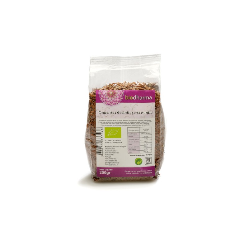 BIODHARMA SEMENTES DE LINHAÇA CASTANHA BIO 200GR