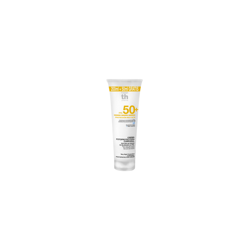 TH PHARMA SUN FOTOPROTECTOR CORPORAL CREME SPF50+ 250ML TH PHARMA SUN FOTOPROTECTOR CORPORAL CREME SPF50+ 250ML
