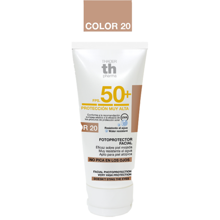 TH PHARMA SUN FOTOPROTETOR FACIAL COM COR 20 SPF50+ 50ML