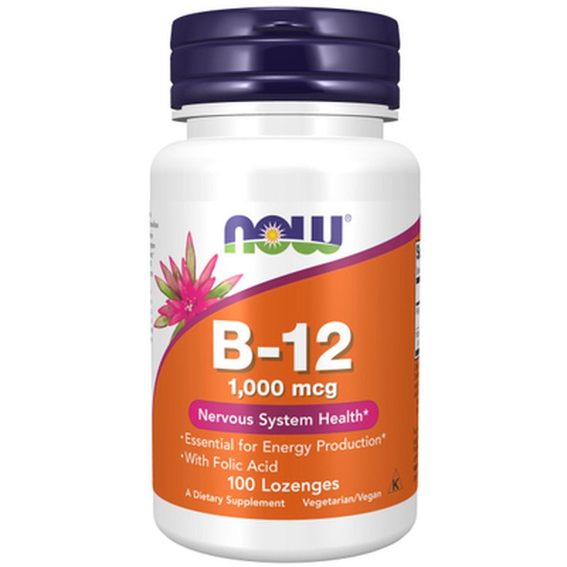 NOW VITAMINA B-12 - 100 COMPRIMIDOS