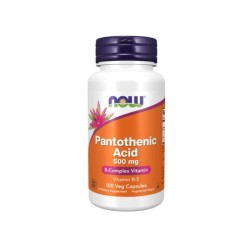 NOW ÁCIDO PANTOTÉNICO (VITAMINA B5) 500MG 100 CÁPSULAS