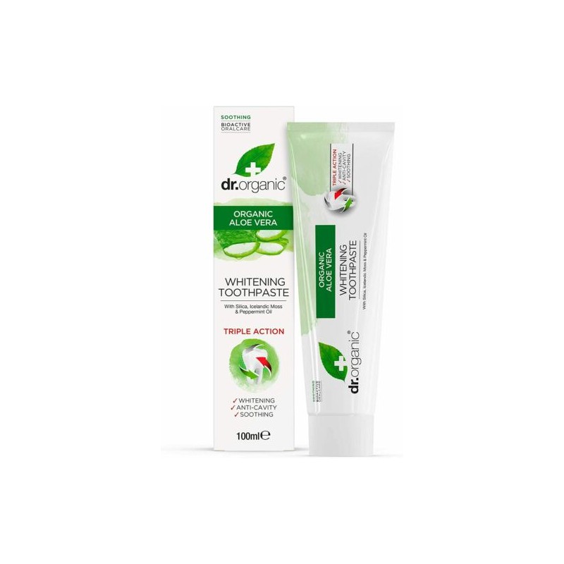 DR ORGANIC PASTA DE DENTES ALOE VERA BIOACTIVE 100ML