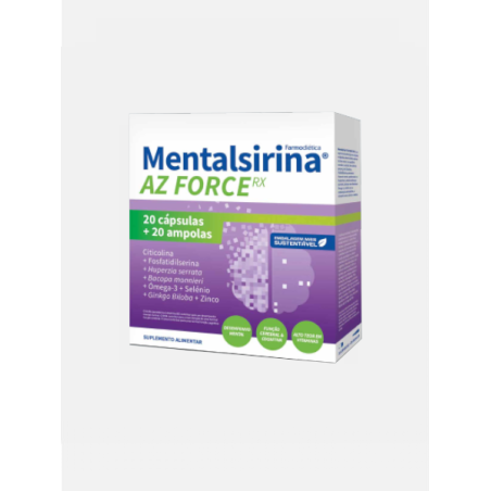 MENTALSIRINA AZ FORCE RX 20 CÁPSULAS + 20 AMPOLAS