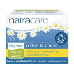 NATRACARE TAMPÃO ALGODÃO BIO REGULAR 10 UNIDADES