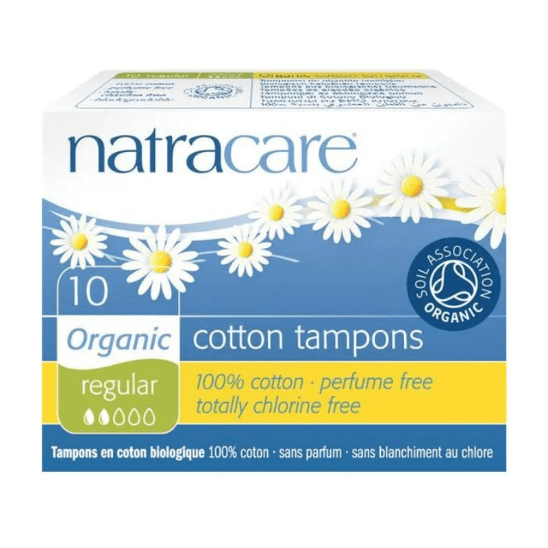NATRACARE TAMPÃO ALGODÃO BIO REGULAR 10 UNIDADES