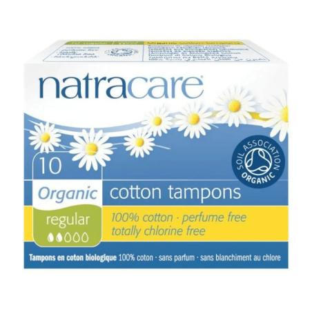 NATRACARE TAMPÃO ALGODÃO BIO REGULAR 10 UNIDADES