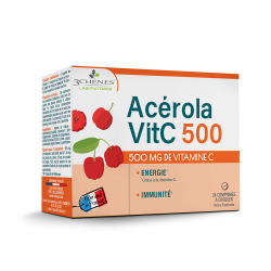 3CHENES ACEROLA 500 - 24 PASTILHAS