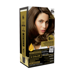 TH PHARMA V-COLOR PERMANENTE S/AMONÍACO Nº 6.31 LOURO ESCURO DOURADO CINZA