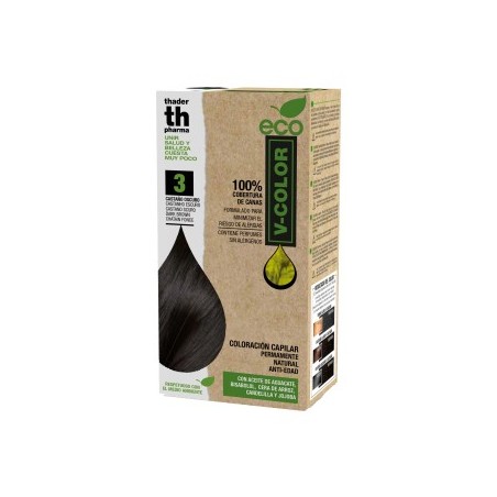 TH PHARMA V-COLOR ECO TINTA ECOLÓGICA Nº 3 CASTANHO ESCURO