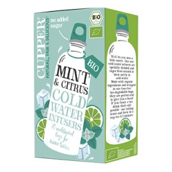 CUPPER INFUSÃO FRIA BIO DE MENTA E CITRINOS 10 SAQUETAS