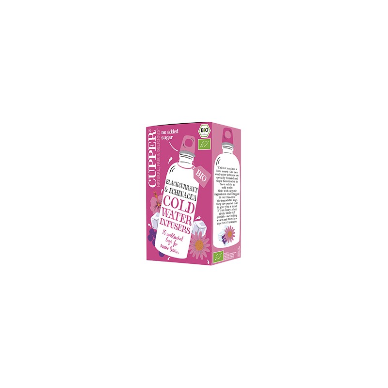 CUPPER INFUSÃO FRIA BIO DE GROSELHA NEGRA E EQUINÁCEA 10 SAQUETAS