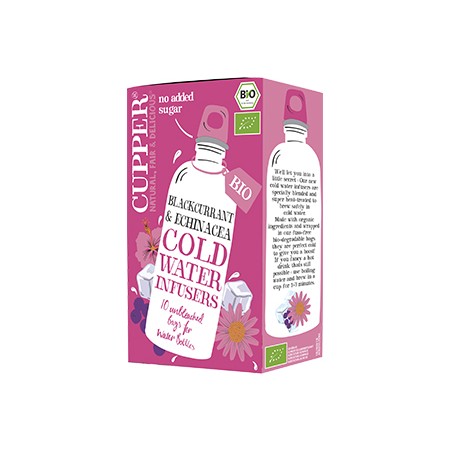 CUPPER INFUSÃO FRIA BIO DE GROSELHA NEGRA E EQUINÁCEA 10 SAQUETAS