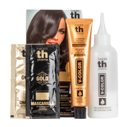 TH PHARMA V-COLOR PERMANENTE S/AMONÍACO Nº 7.35 LOURO MÉDIO DOURADO CAJU