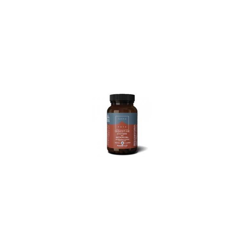 TERRANOVA ENZIMAS DIGESTIVAS COM MICROFLORA 50 CÁPSULAS