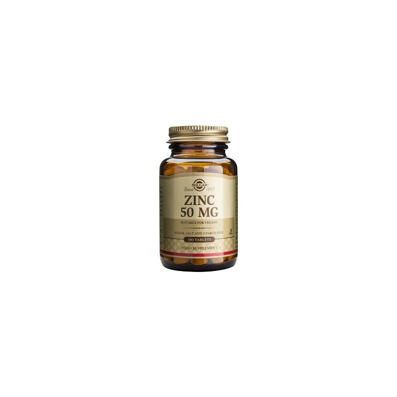 SOLGAR ZINCO (GLUCONATO) 50MG 100 COMPRIMIDOS SOLGAR ZINCO (GLUCONATO) 50MG 100 COMPRIMIDOS