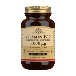 SOLGAR VITAMINA B12 1000 mcg SUBLINGUAL MASTIGAVEL 100 COMPRIMIDOS