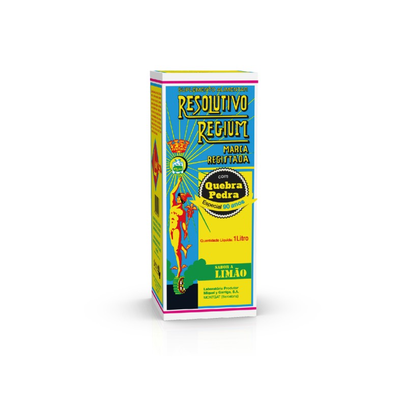 RESOLUTIVO REGIUM QUEBRA PEDRA SABOR A LIMÃO 1L RESOLUTIVO REGIUM QUEBRA PEDRA SABOR A LIMÃO 1L
