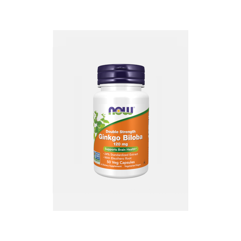 NOW - GINKGO BILOBA 120mg – 50 cápsulas NOW - GINKGO BILOBA 120mg – 50 cápsulas