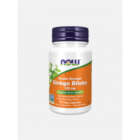 NOW - GINKGO BILOBA 120mg – 50 cápsulas