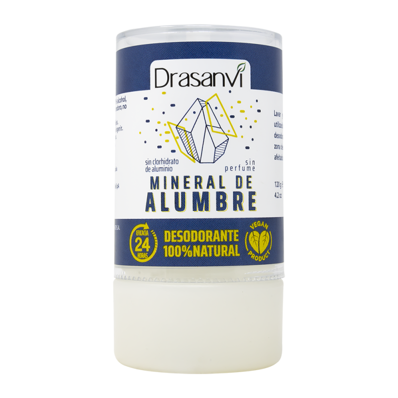 DRASANVI DESODORIZANTE 100% MINERAL DE ALUMEN 120GR