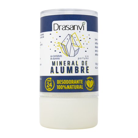 DRASANVI DESODORIZANTE 100% MINERAL DE ALUMEN 120GR
