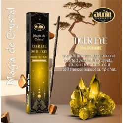 AUM INCENSO CRISTAL OLHO DE TIGRE