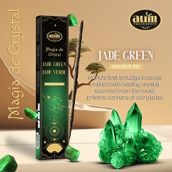 AUM INCENSO CRISTAL JADE VERDE